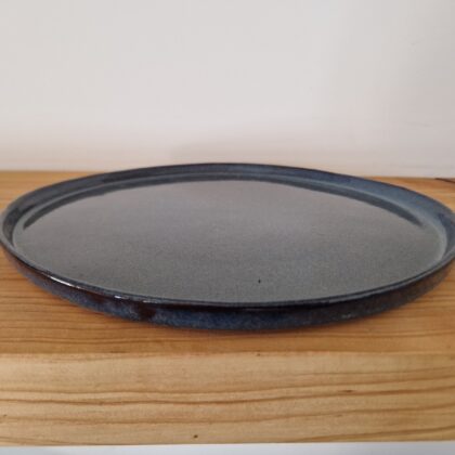 Assiette bleue petit format