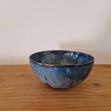 Coupelle bleue moyen format