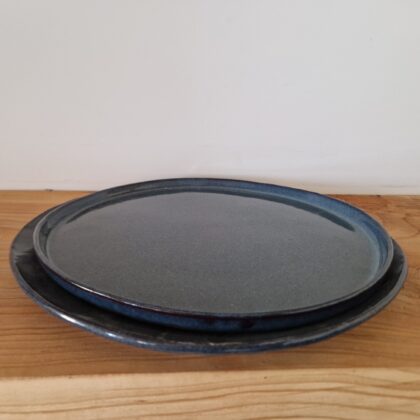 Duo d'assiettes bleues